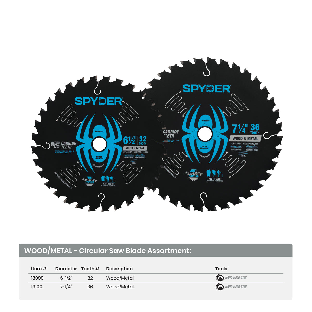 6-1/2" 32-Tooth Saw Blade for Wood & Metal