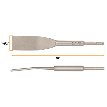 1-1/2" x 10" SDS-Plus Tile Chisel Bit for Tile & Grout Removal