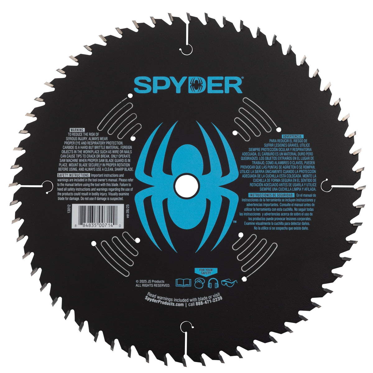10" 60-Tooth Fine Finish Saw Blade for Wood