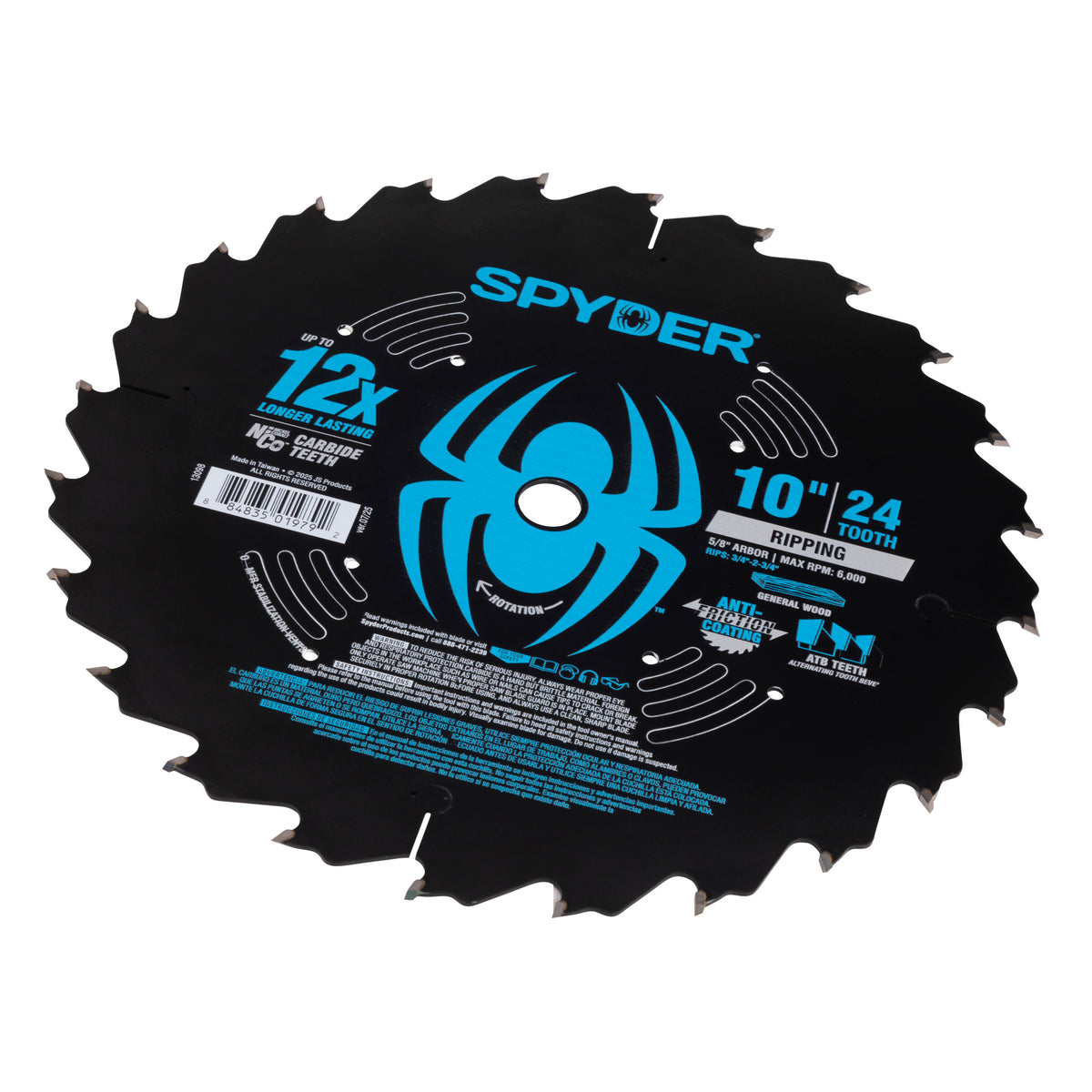 10" 24-Tooth Ripping Saw Blade for Wood