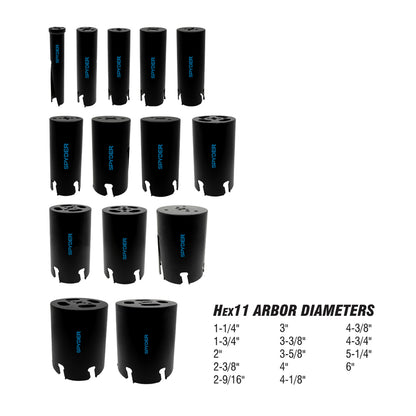 1/2" HSS Hex11 Deep Cut Quick Change Hole Saw Pilot Bit