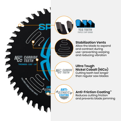 5-3/8" 50-Tooth Saw Blade for Medium Aluminum