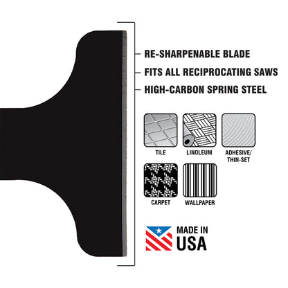Juego de 3 cuchillas raspadoras para sierra recíproca Spyder Scraper™ (2, 4 y 6")
