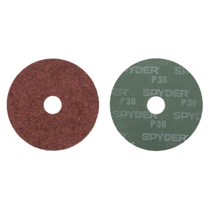 4-1/2" x 7/8" 36 Grit Aluminum Oxide Resin Fiber Sanding Discs (4-Pack)