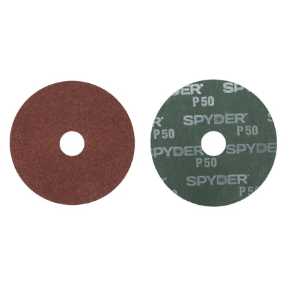 4-1/2" x 7/8" 50 Grit Aluminum Oxide Resin Fiber Sanding Discs (4-Pack)