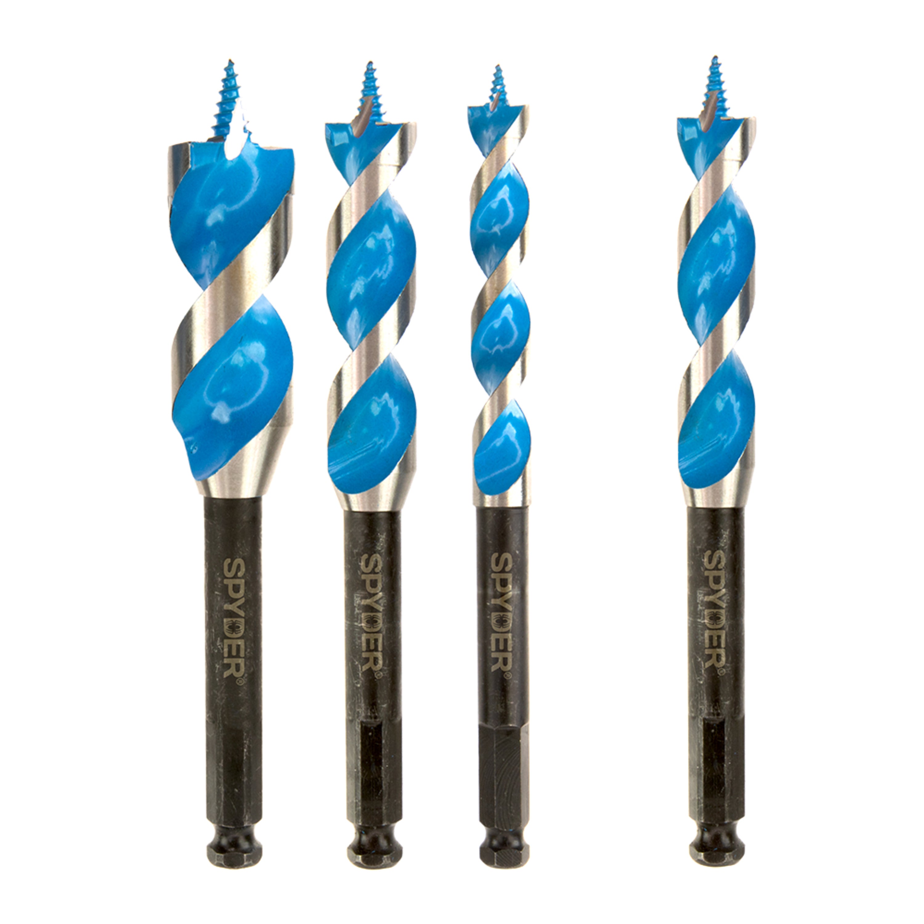 4-Piece Auger Bit Set (1/2, 5/8, 3/4, 1") Stinger™