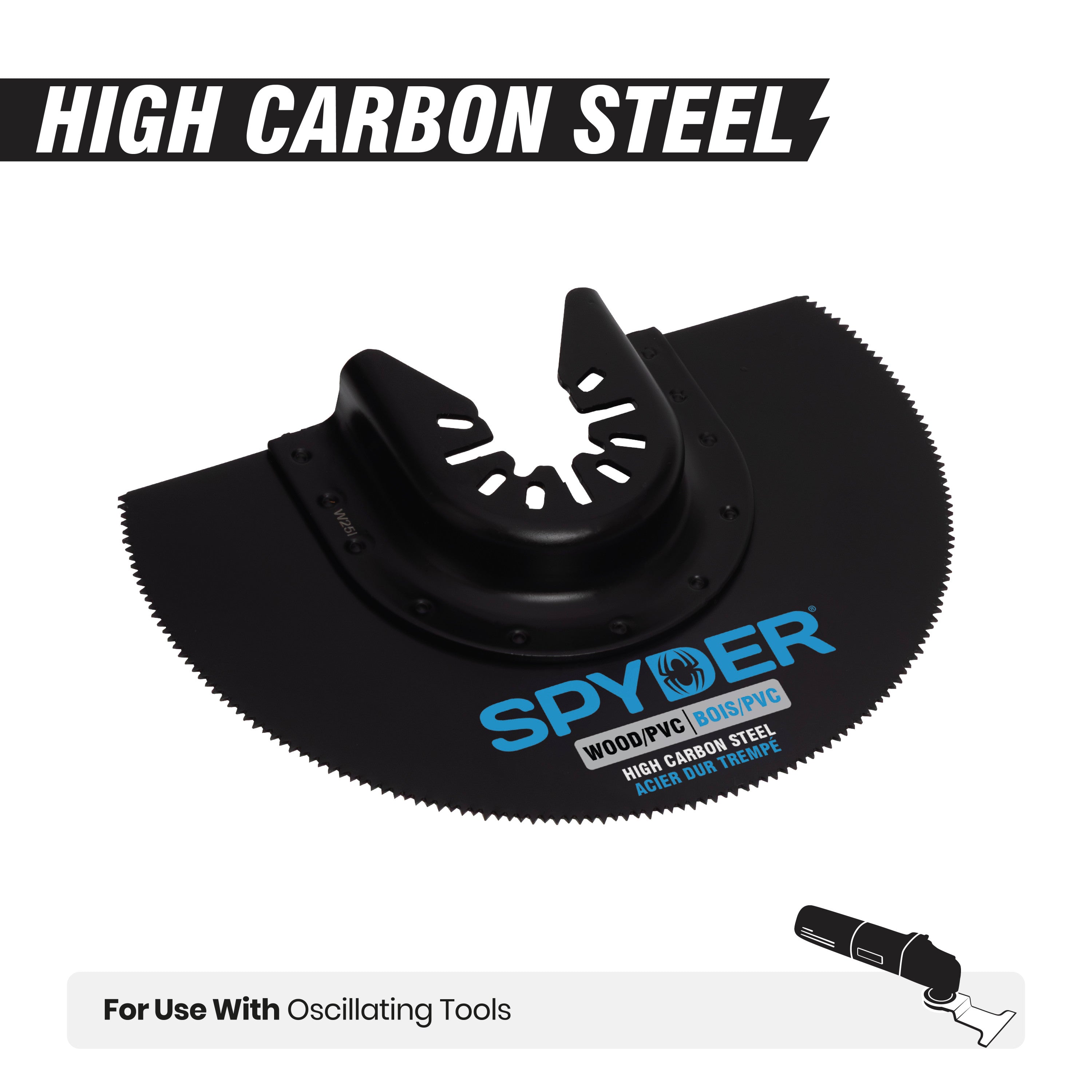 4" Half Moon Oscillating Tool Blade for Clean Wood & PVC