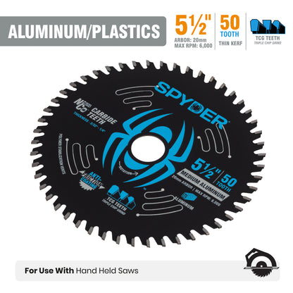 5-1/2" 50-Tooth Saw Blade for Medium Aluminum