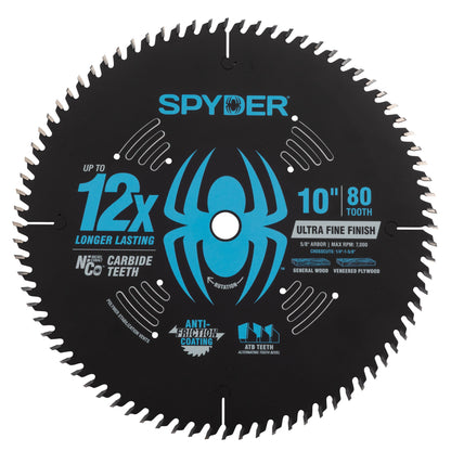 10" 80-Tooth Ultra Fine Finish Saw Blade for Wood