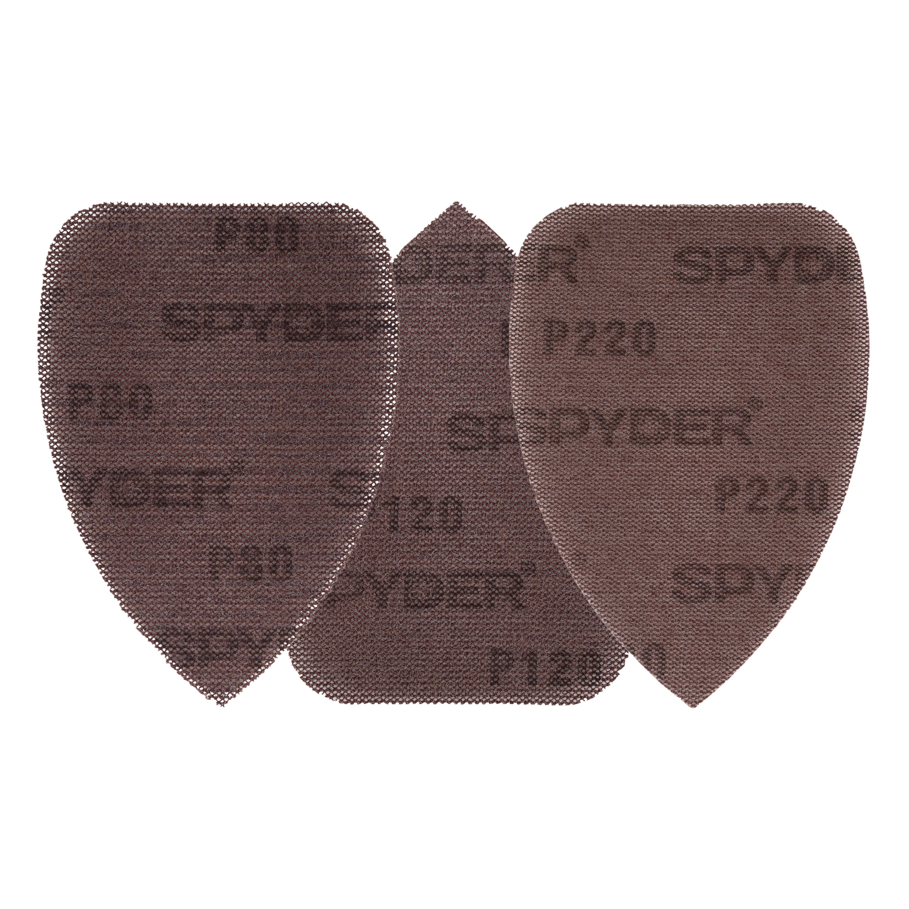 3-7/8" x 5-1/2" Ceramic Combo Pack 80/120/220 Net Sanding Sheets (5-Pack)