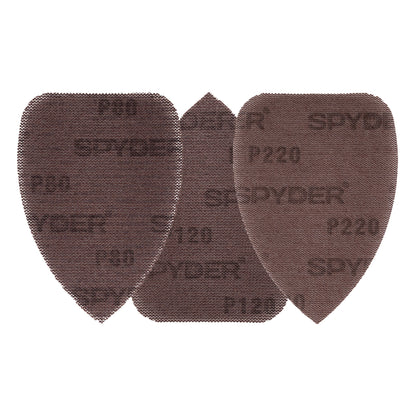 3-7/8" x 5-1/2" Ceramic Combo Pack 80/120/220 Net Sanding Sheets (5-Pack)