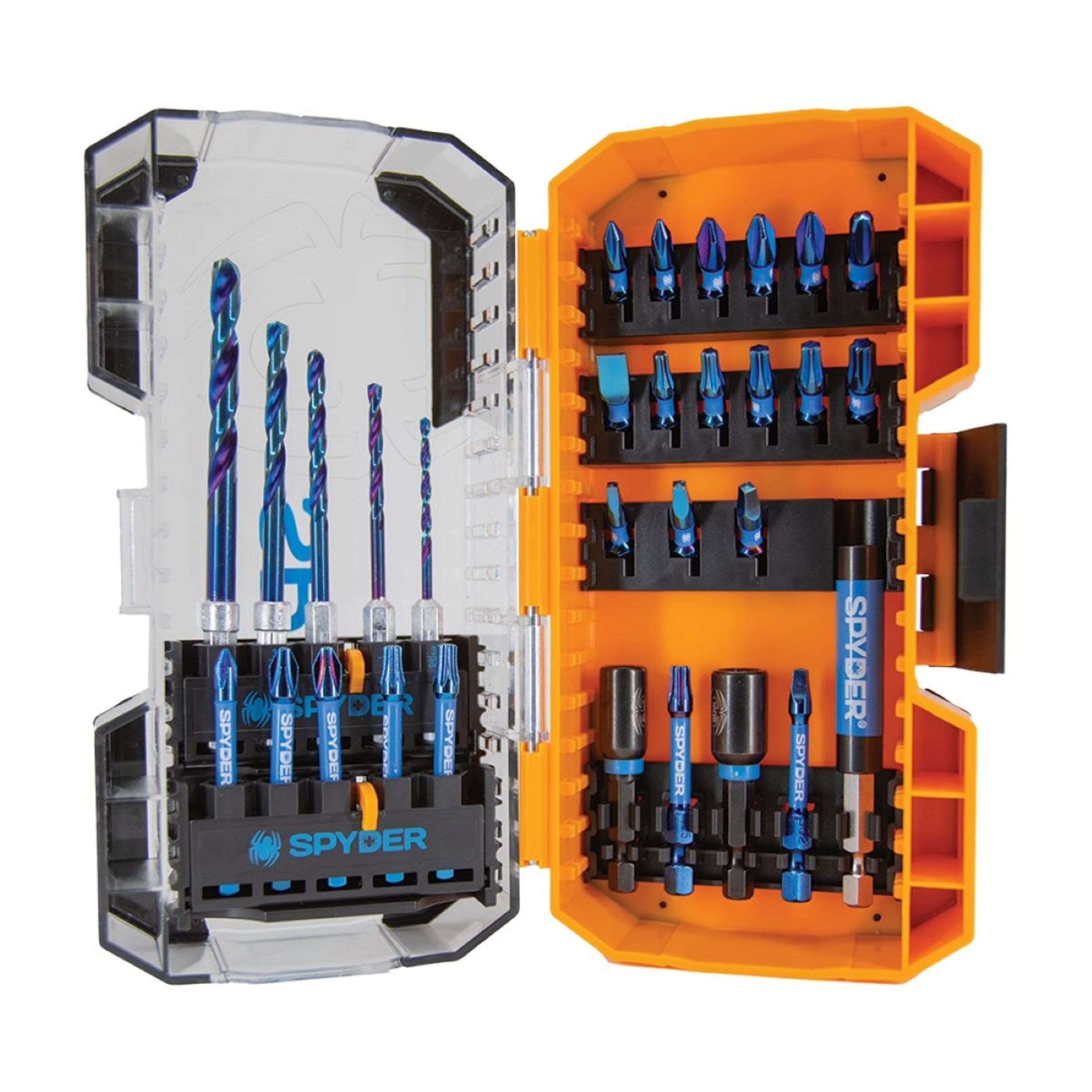 30-Piece Drill & Impact Driver Bit Kit Stinger™ Mach-Blue™