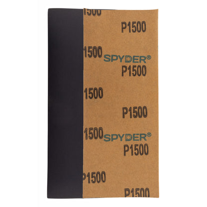 3-2/3" x 9" 1500 Grit Silicon Carbide Wet/Dry Sandpaper Sheets (10-Pack)