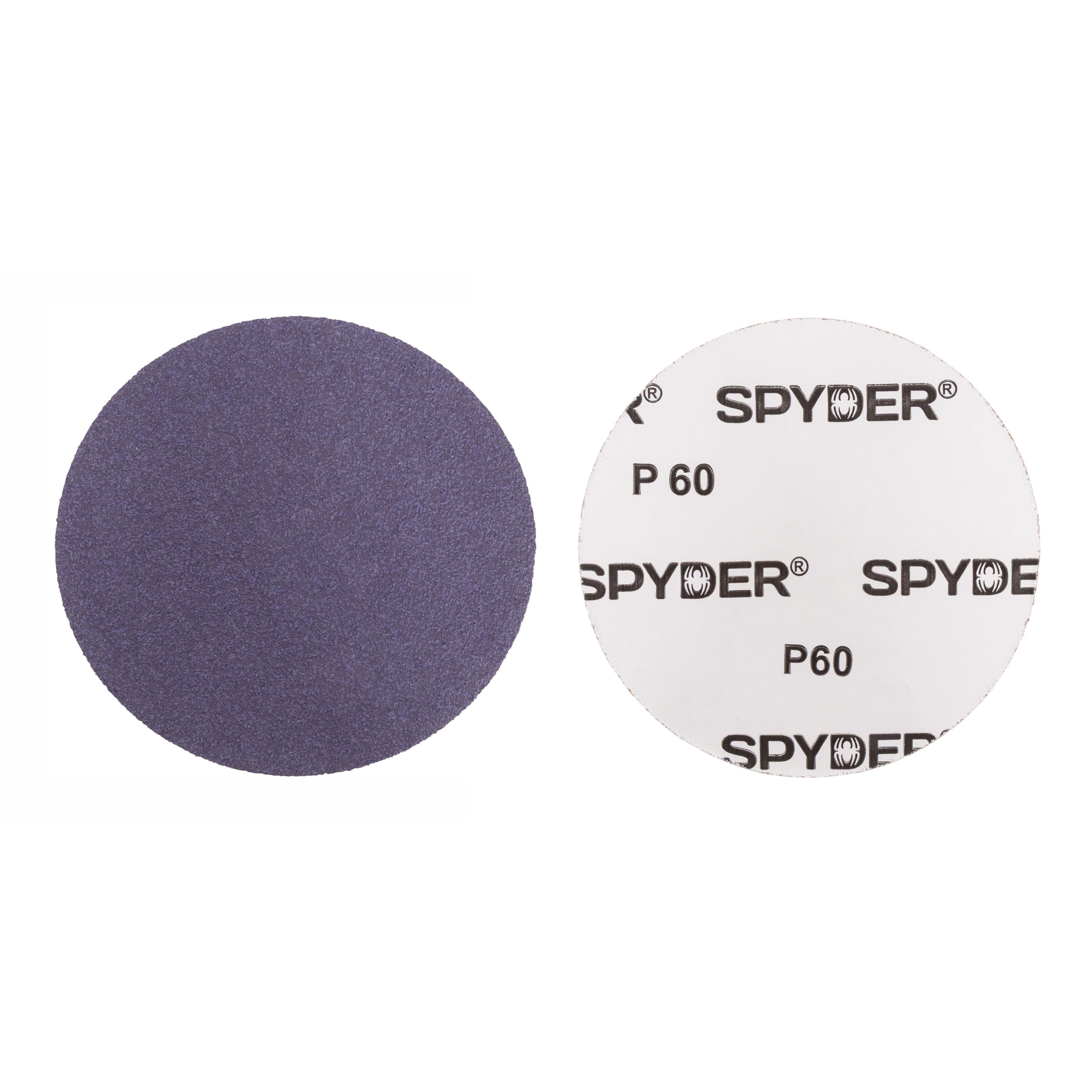 5" x No Hole 60 Grit Ceramic Pressure Sensitive Adhesive with Stearate Sanding Discs (10-Pack)