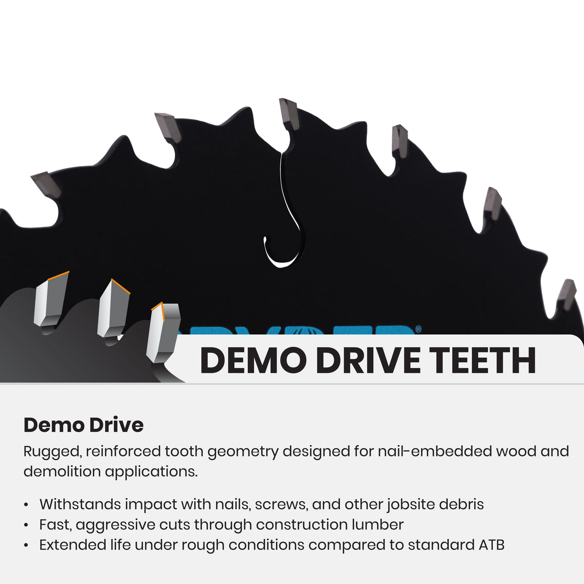 6-1/2" 24-Tooth Saw Blade for Demolition