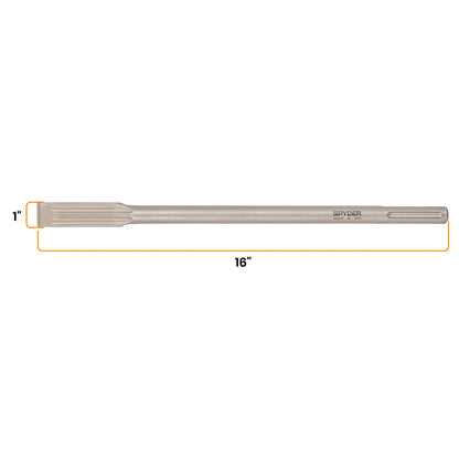 1" x 16" SDS-Max Fluted Flat Chisel Bit for Concrete & Masonry