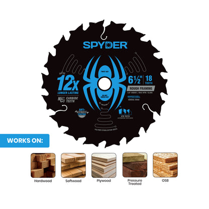 6-1/2" 18-Tooth Saw Blade for Rough Framing
