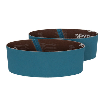 4" x 24" 120 Grit Zirconia Tape Joint Sanding Belt (2-Pack)