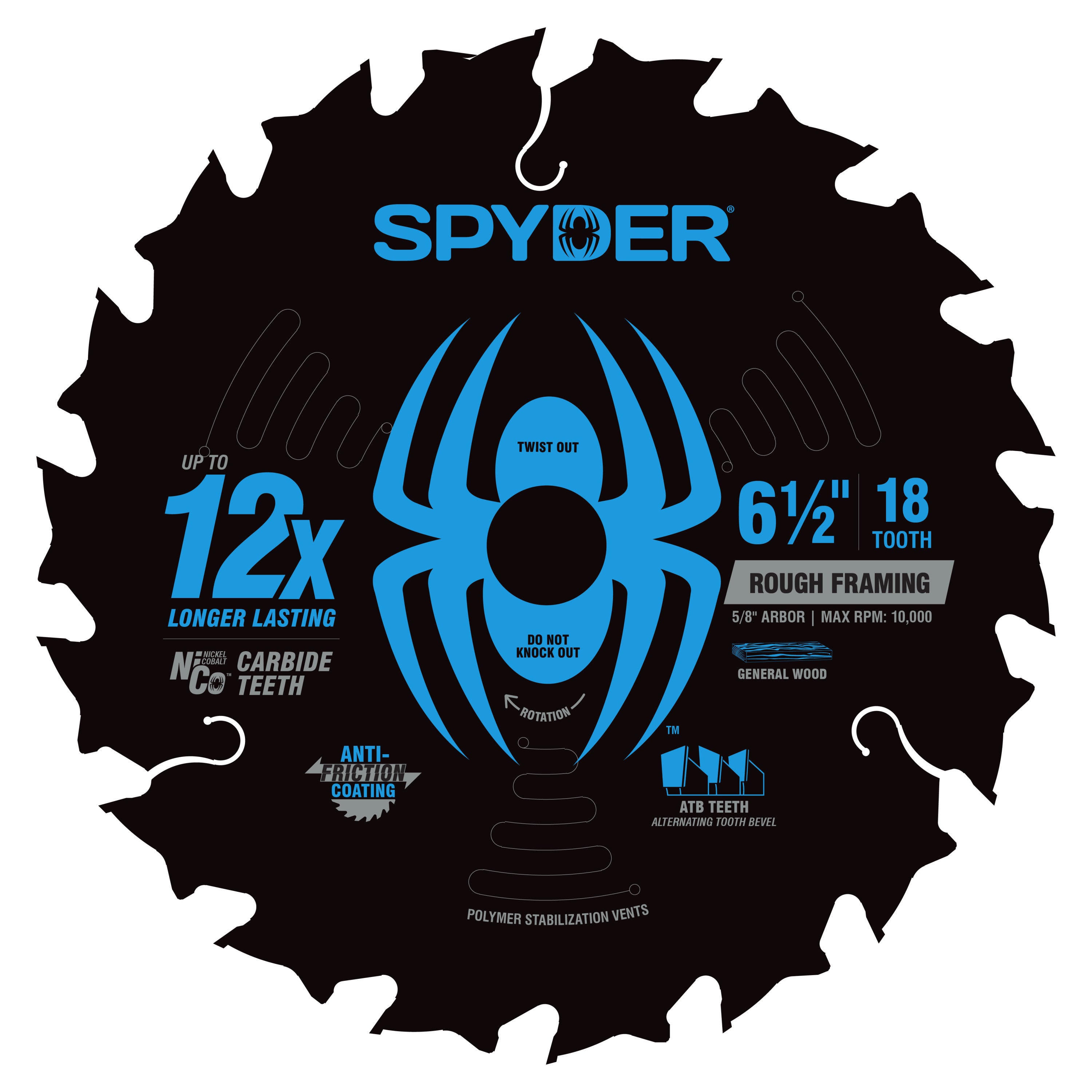 6-1/2" 18-Tooth Saw Blade Tarantula™