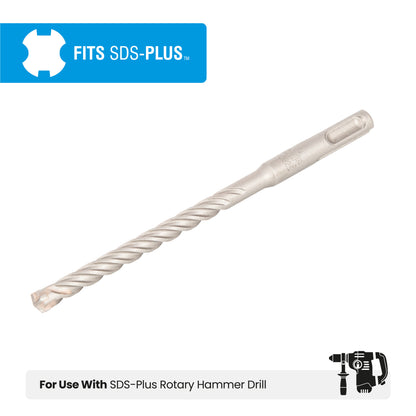 5/16" x 6" SDS-Plus 4-Cutter Carbide-Tipped Rotary Hammer Drill Bit