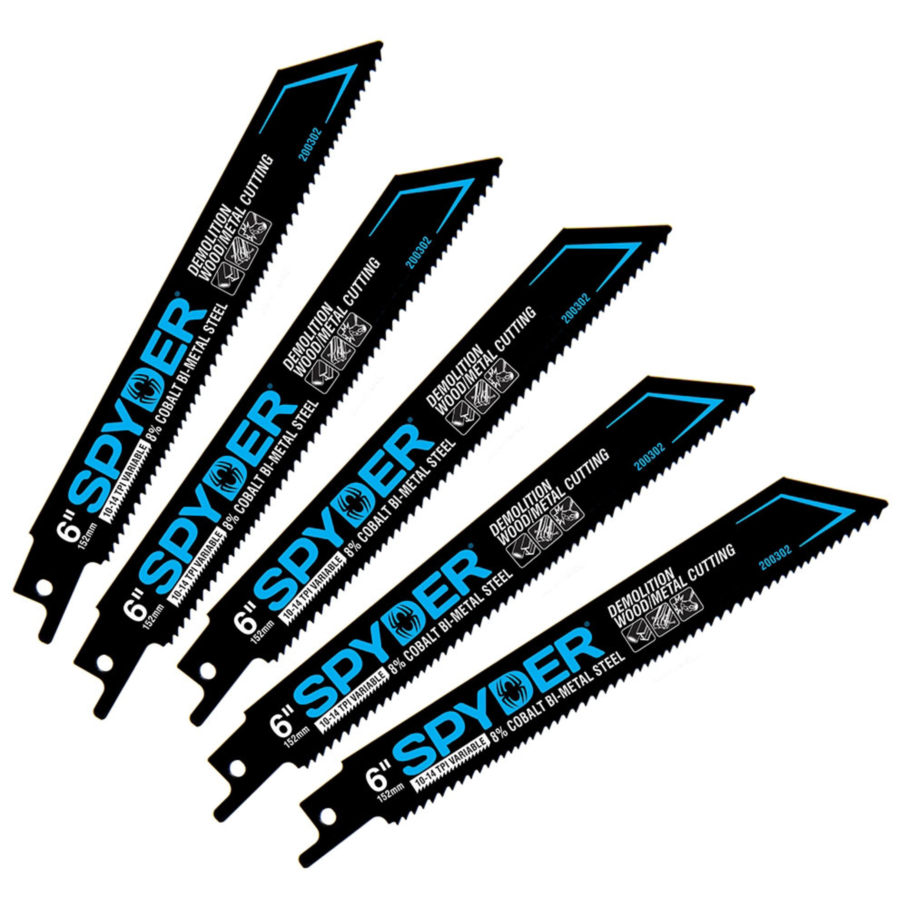 6" 10-14 TPI Bi-Metal Reciprocating Blade (25-Pack) Black Series™