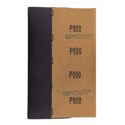 3-2/3" x 9" 600 Grit Silicon Carbide Wet/Dry Sandpaper Sheets (10-Pack)