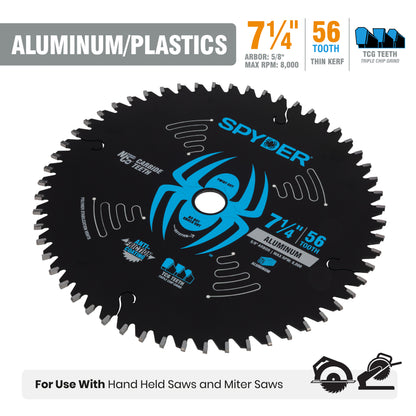 7-1/4" 56-Tooth Saw Blade for Aluminum