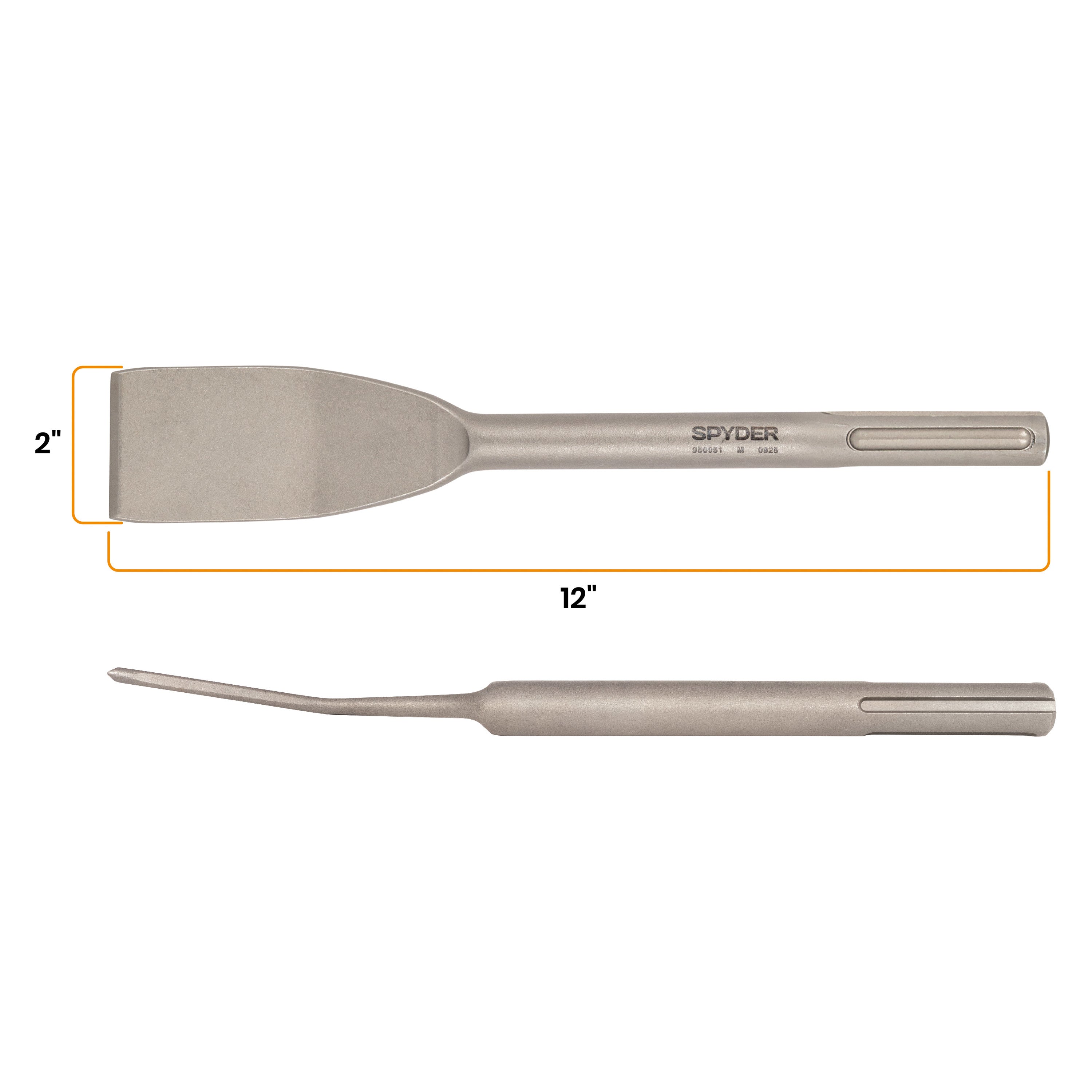 2" x 12" SDS-Max Tile Chisel Bit for Concrete & Masonry