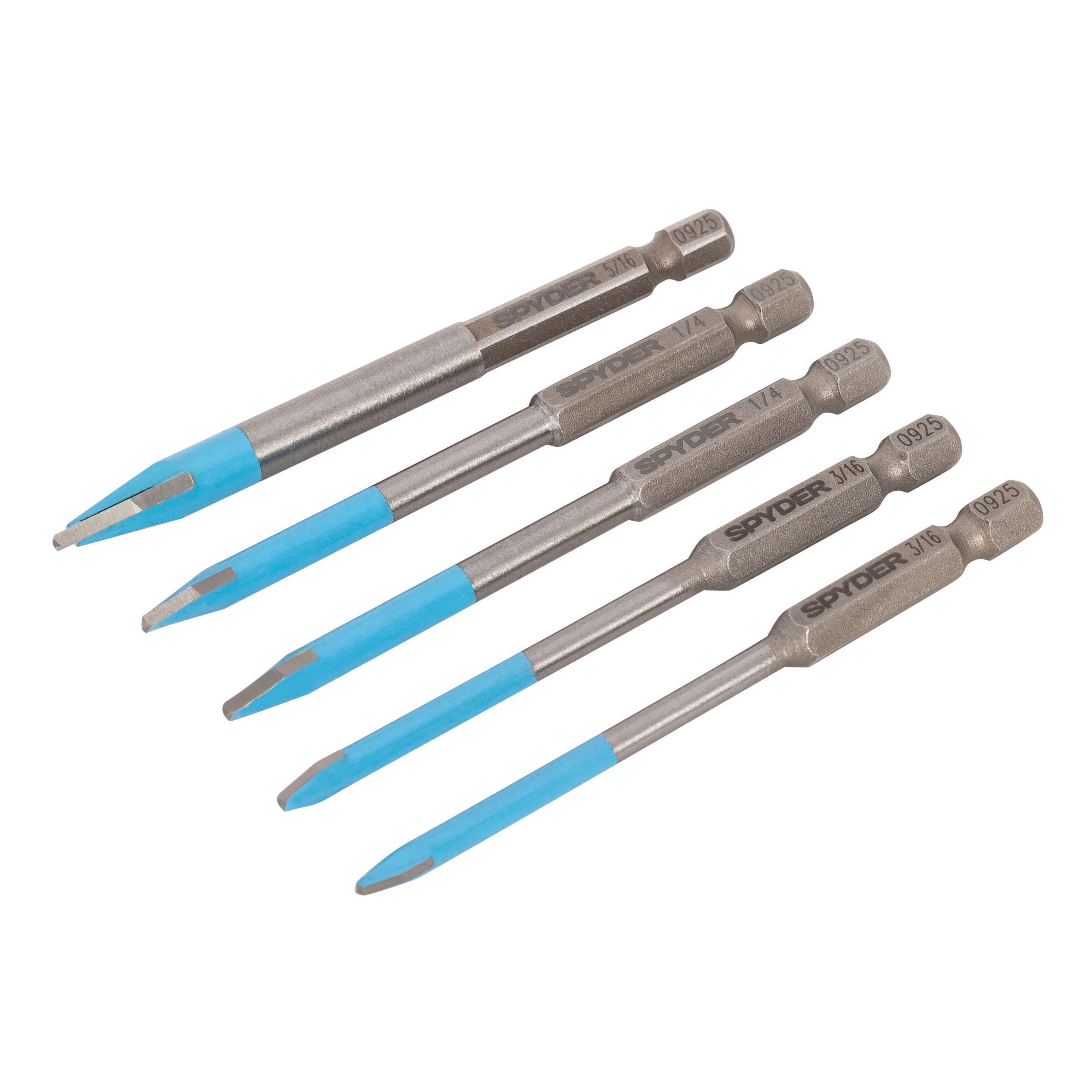 5-Piece Pack Quick-Release Hex Shank Carbide-Tipped Glass & Tile Drill Bit Set