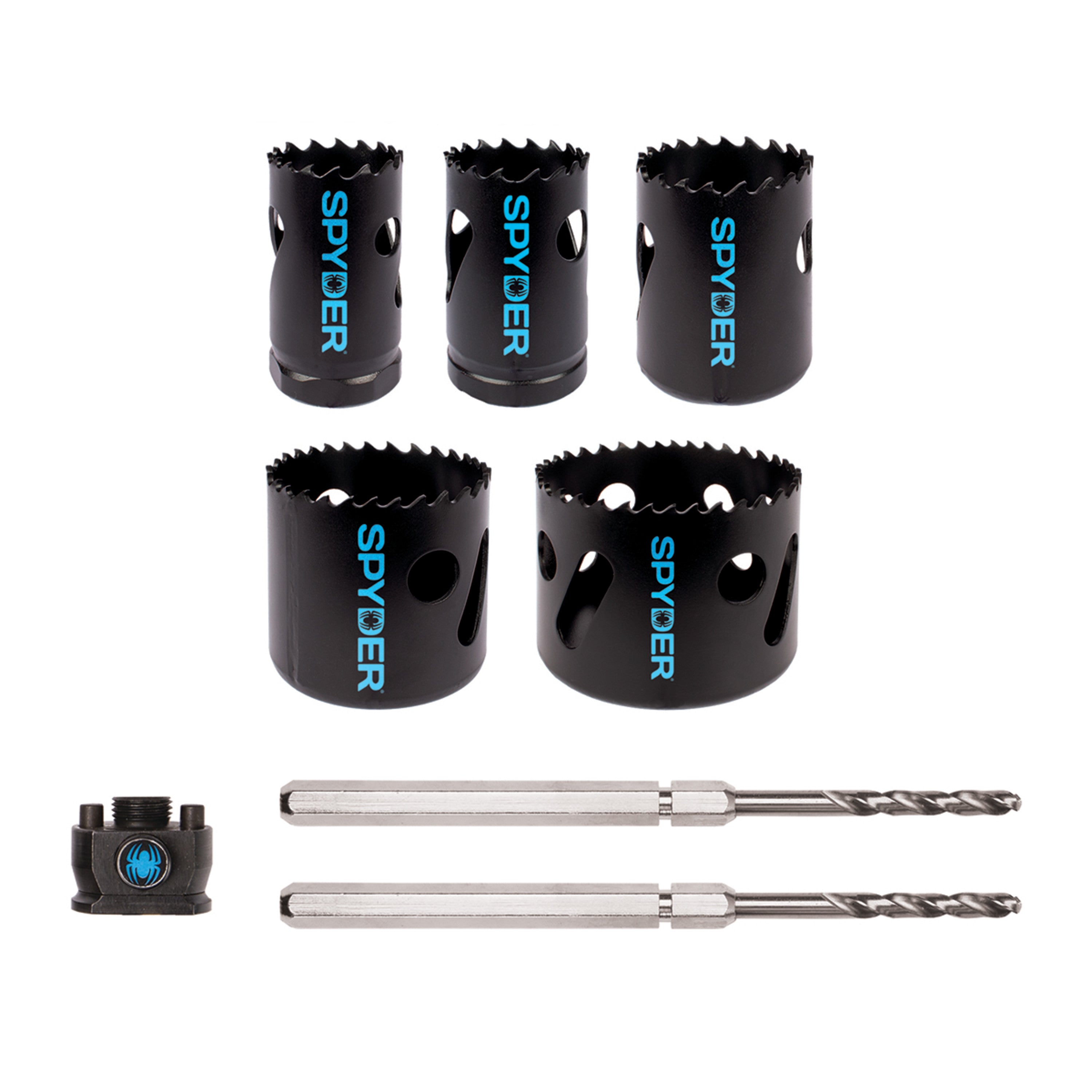 8-Piece Bi-Metal Hole Saw Kit (1-1/4, 1-3/8, 1-1/2, 2, 2-1/2") Rapid Core Eject® Bi-Metal
