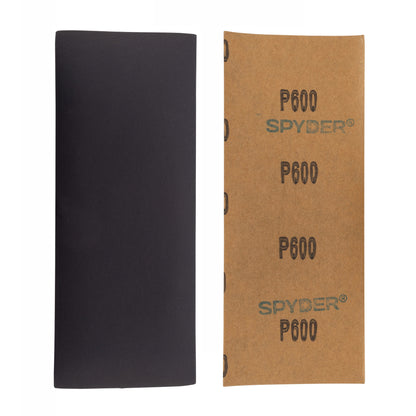 3-2/3" x 9" 600 Grit Silicon Carbide Wet/Dry Sandpaper Sheets (10-Pack)