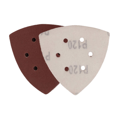 3-5/8" 120-Grit Aluminum Oxide Triangle Detail Sanding Sheets (10-Pack) Sanding