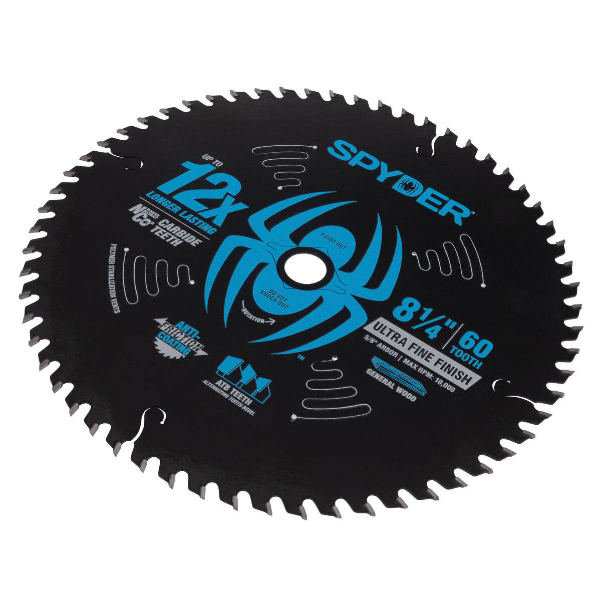 8-1/4" 60-Tooth Ultra Fine Finish Saw Blade for Wood