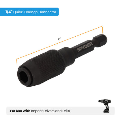 2" 1/4" Hex Quick Connect Driver Bit Extension
