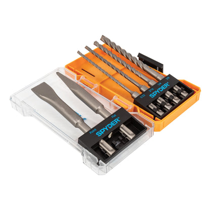 6-Piece SDS-Plus Tradesman’s Drill Bit & Chisel Bit Set for Masonry & Concrete