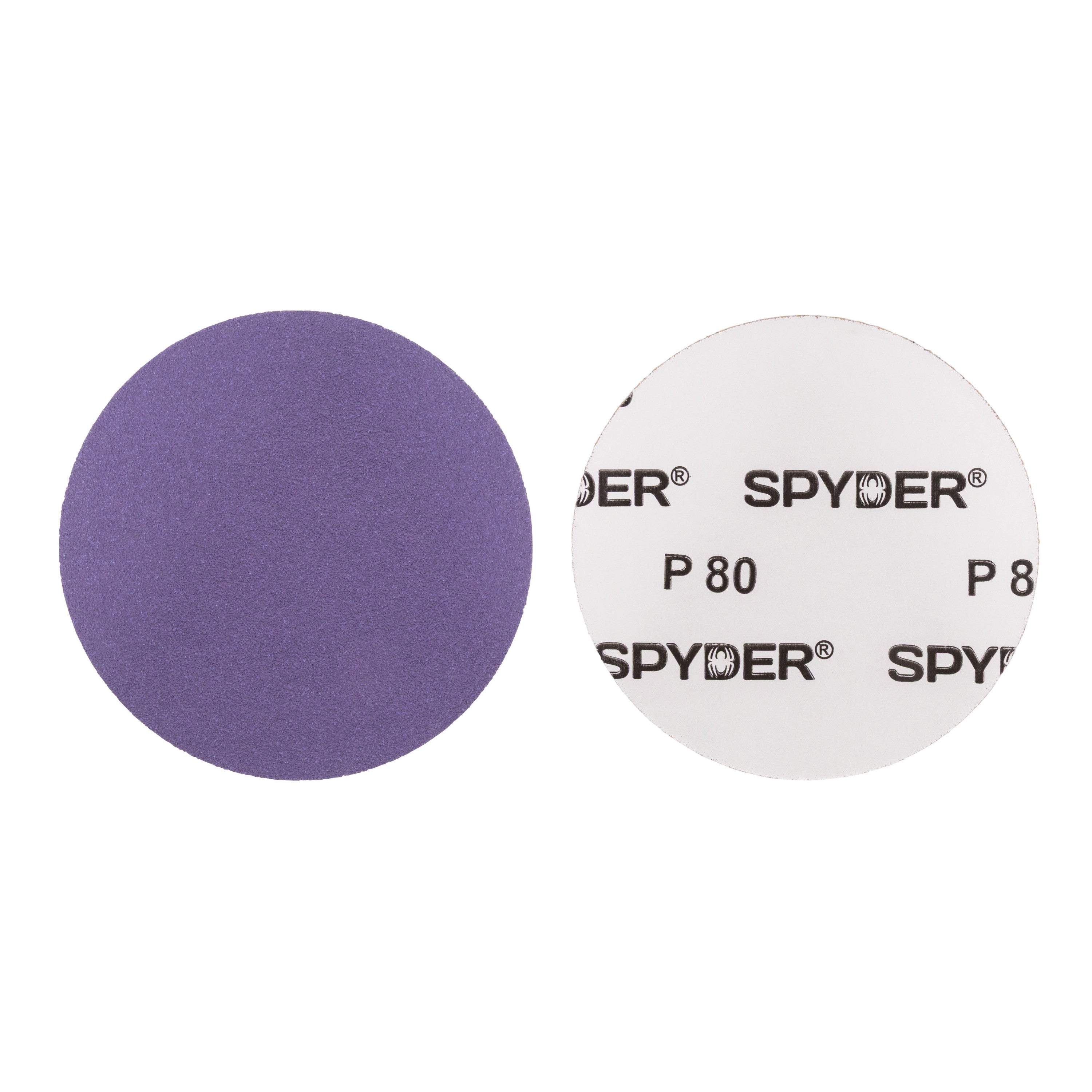 5" x No Hole 80 Grit Ceramic Pressure Sensitive Adhesive with Stearate Sanding Discs (10-Pack)