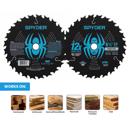 6-1/2" 24-Tooth Saw Blade for Demolition
