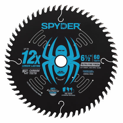 6-1/2" 60-Tooth Ultra Fine Finish Saw Blade for Wood