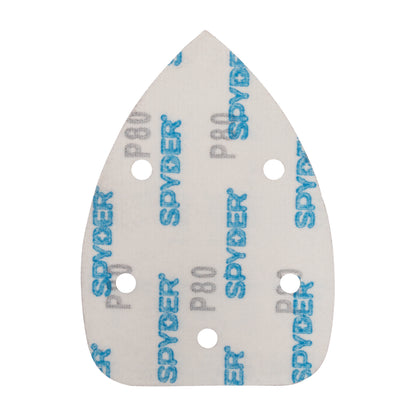 3-3/4" x 5-1/4" x 5-Hole 80 Grit Aluminum Oxide Hook & Loop Detail Sanding Sheets (15-Pack)