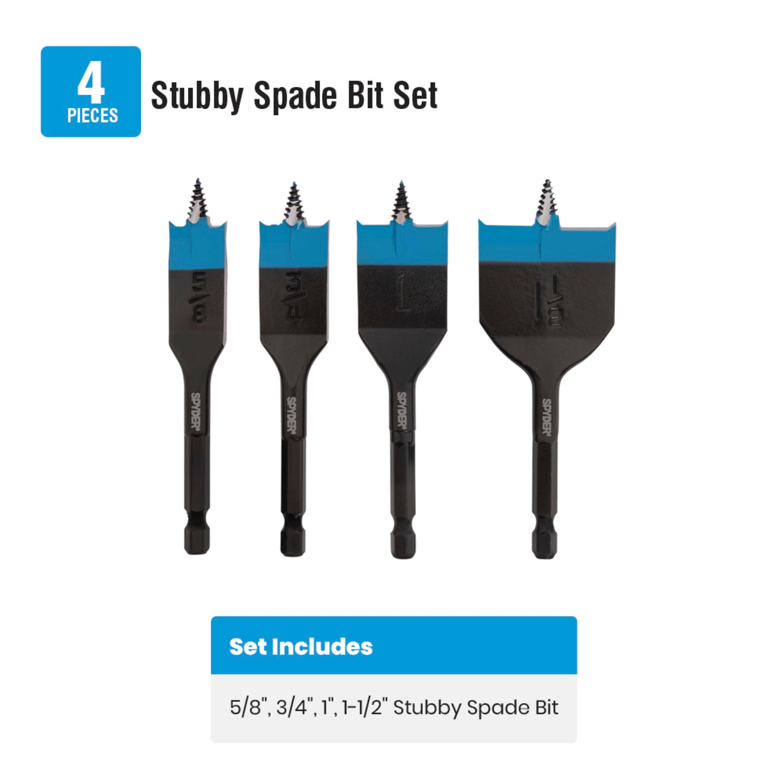 4-Piece Stinger Stubby Spade Bit Set Stinger™