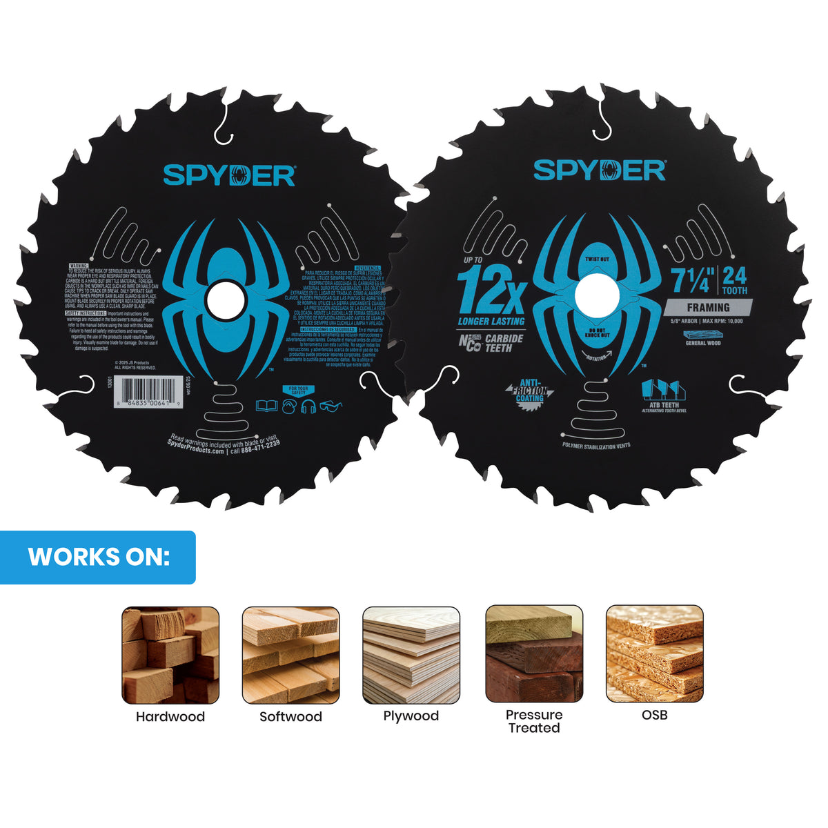 7-1/4" 24-Tooth Saw Blade for Framing