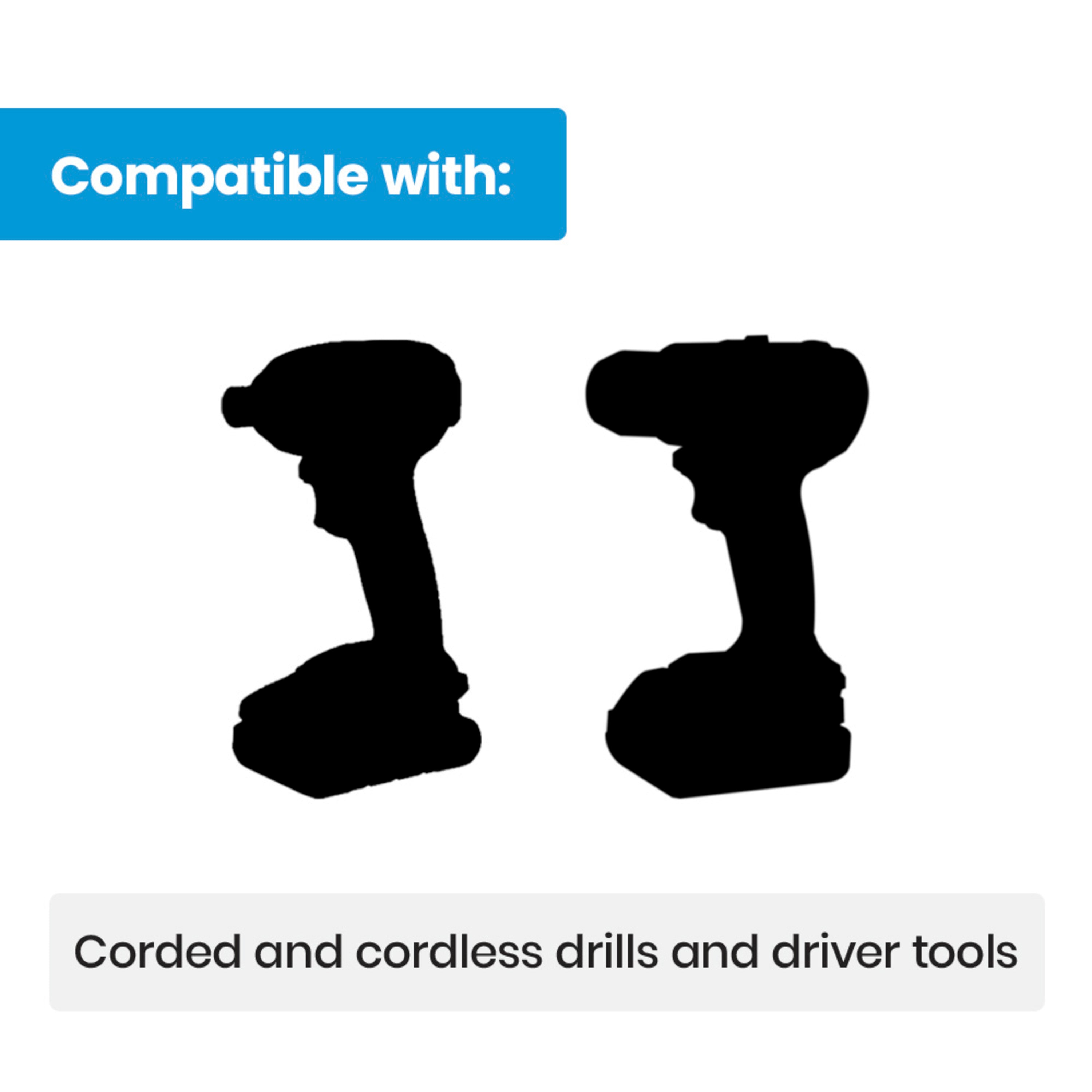 6-Piece 6" Magnetic Spline Drive SAE Nutsetter Set (1/4, 5/16, 3/8, 7/16, 1/2, 9/16")