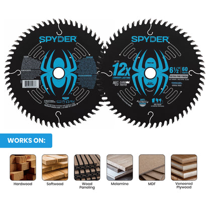 6-1/2" 60-Tooth Ultra Fine Finish Saw Blade for Wood