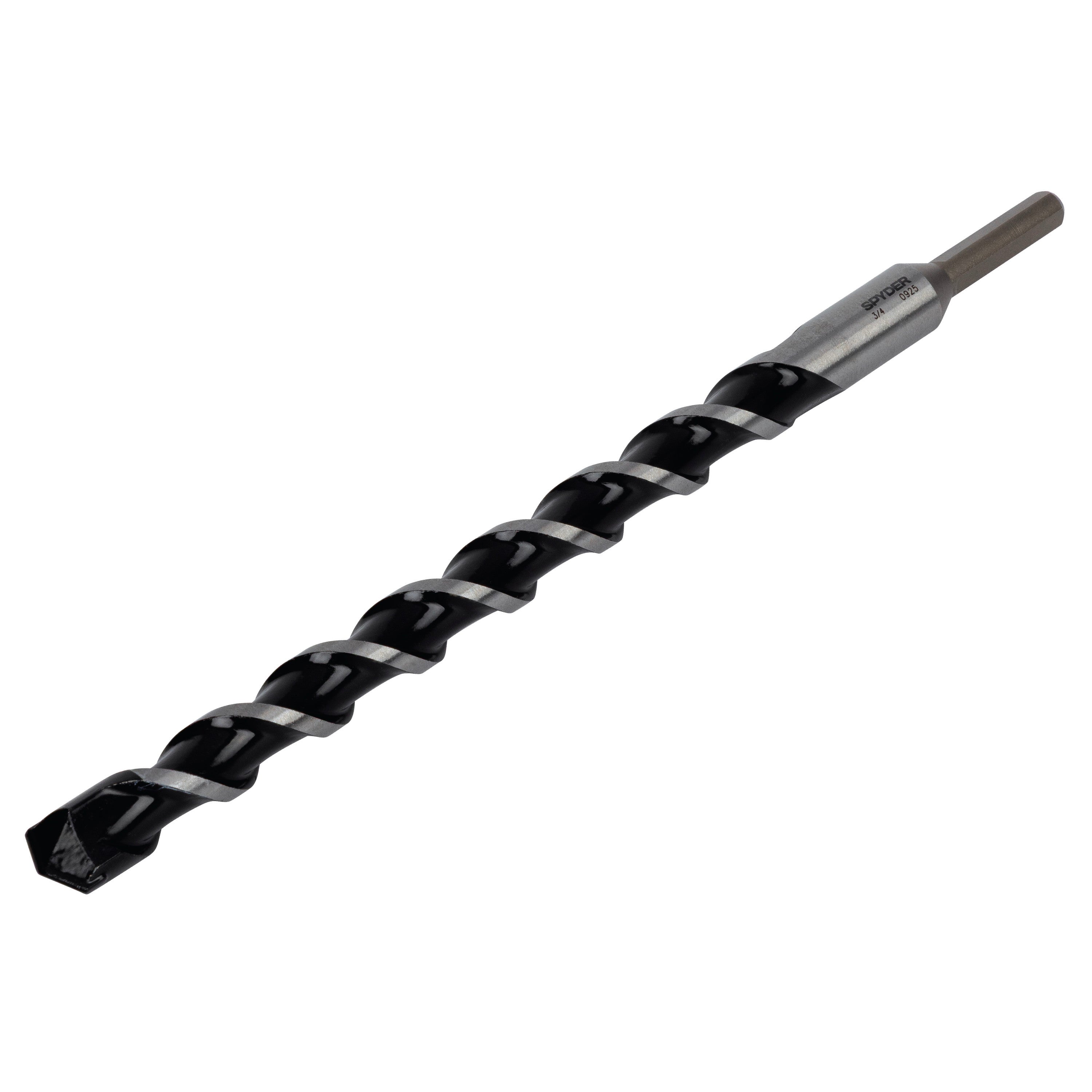 3/4" x 12" Three-Flat Grip Shank Rotary Hammer Drill Bit