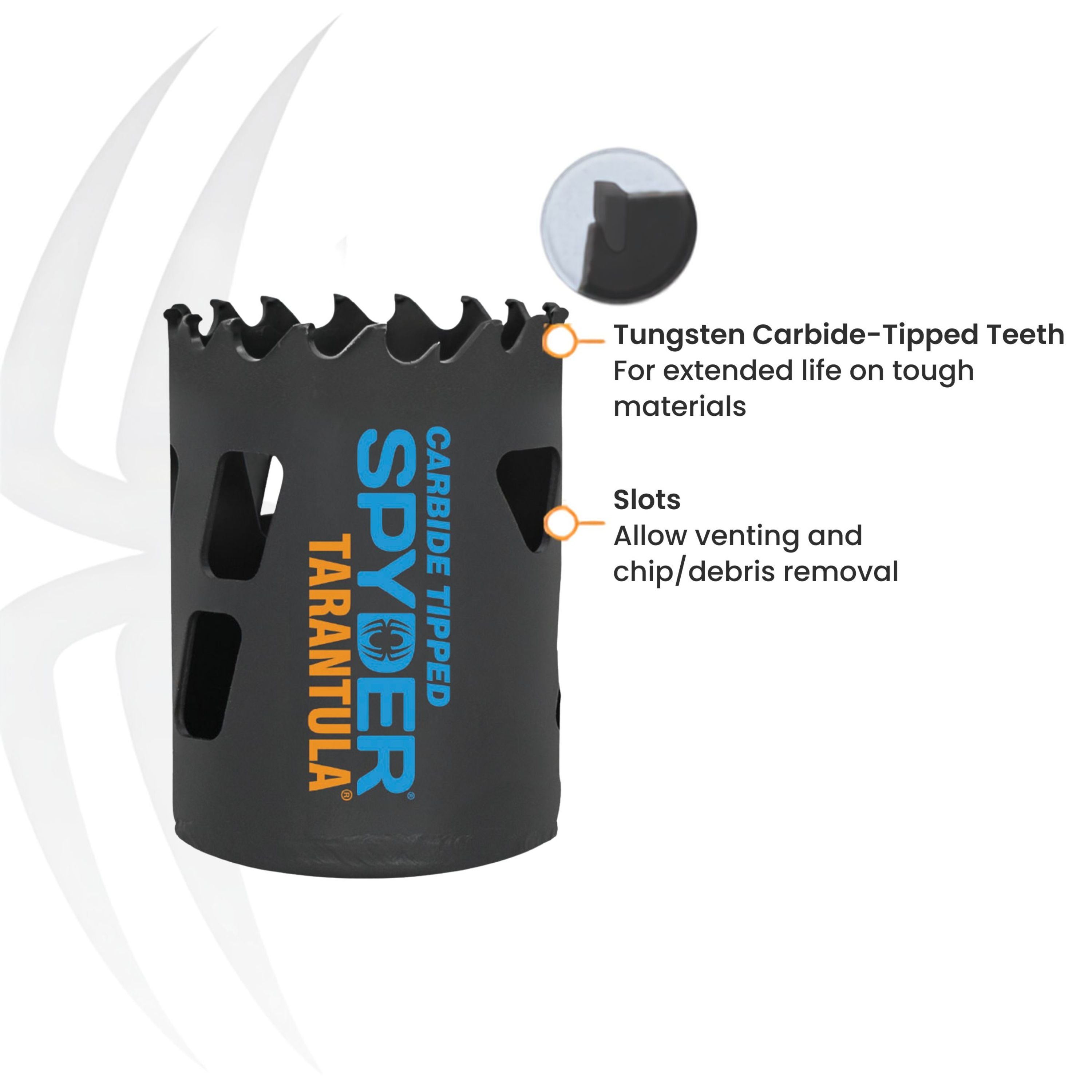 16-Piece Tarantula™ Carbide-Tipped Plumbers Hole Saw Kit Rapid Core Eject® Tarantula™