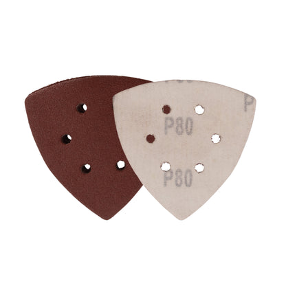 3-5/8" 80-Grit Aluminum Oxide Triangular Detail Sanding Sheets (10-Pack) Sanding