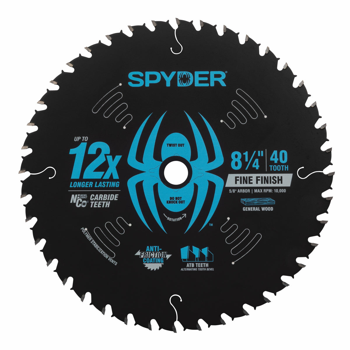 8-1/4" 40-Tooth Fine Finish Saw Blade for Wood