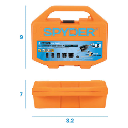 8-Piece Bi-Metal Hole Saw Kit (1-1/4, 1-3/8, 1-1/2, 2, 2-1/2") Rapid Core Eject® Bi-Metal