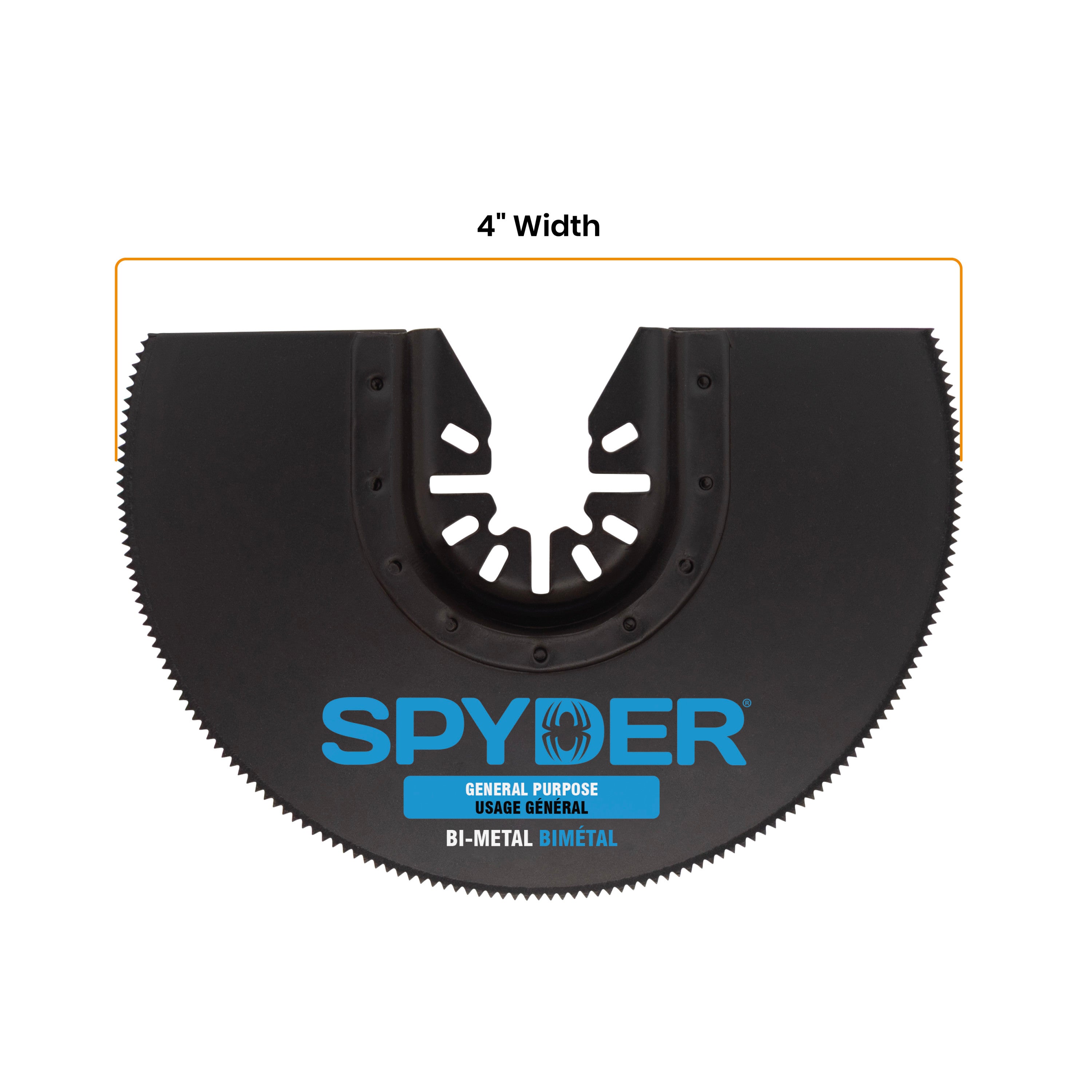 4" Bi-Metal Half Moon General Purpose Oscillating Blade
