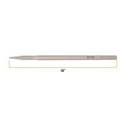 Star Point x 16" SDS-Max Fluted Chisel Bit for Concrete & Masonry